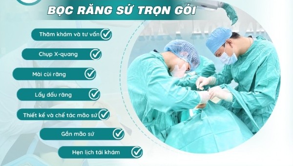 Gói chi phí trọn gói bọc răng sứ gồm những gì?