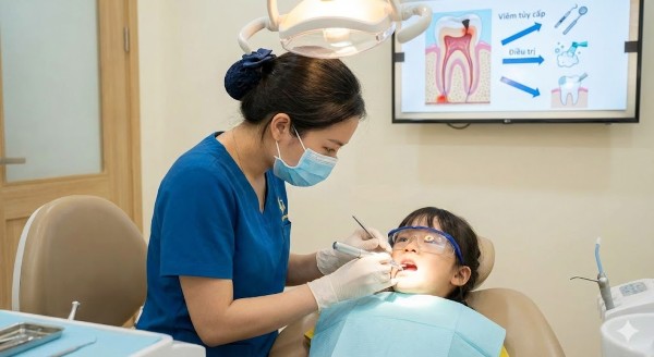 Điều trị viêm tủy cấp ở trẻ em Điều trị viêm tủy cấp ở trẻ em