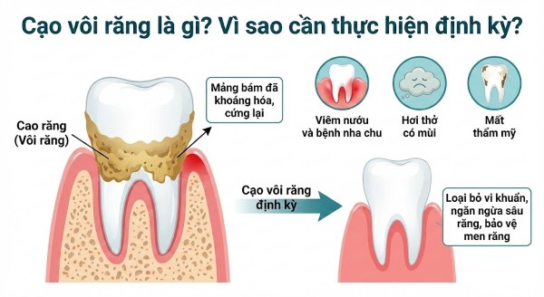 Cạo vôi răng là loại bỏ cao răng và mảng bám để bảo vệ răng miệng và ngăn ngừa bệnh nha chu Cạo vôi răng là loại bỏ cao răng và mảng bám để bảo vệ răng miệng và ngăn ngừa bệnh nha chu