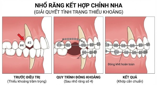 Nhổ răng kết hợp chỉnh nha Nhổ răng kết hợp chỉnh nha