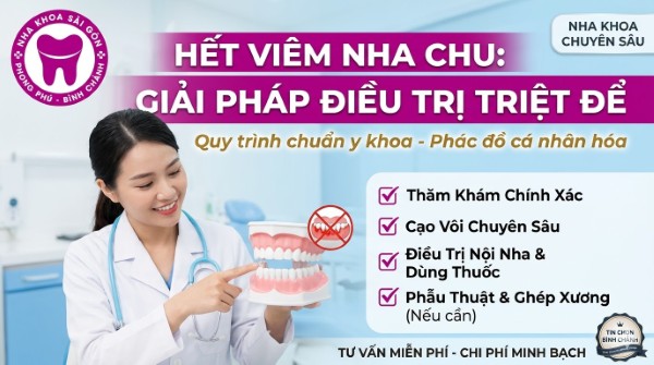 8 Cách chữa viêm nha chu răng tại nhà hiệu quả & dễ làm 12 Nha khoa Sài Gòn Phong Phú với các phương pháp điều trị và ngăn ngừa viêm nha chu chuyên sâu