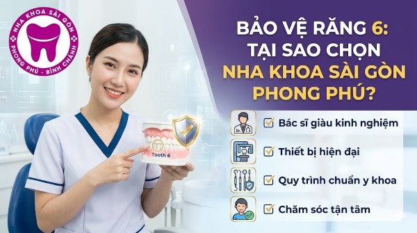 Răng số 6 có thay không? Giải đáp từ chuyên gia Nha khoa 10 Nha khoa Sài Gòn Phong Phú là một trong những lựa chọn đáng tin cậy