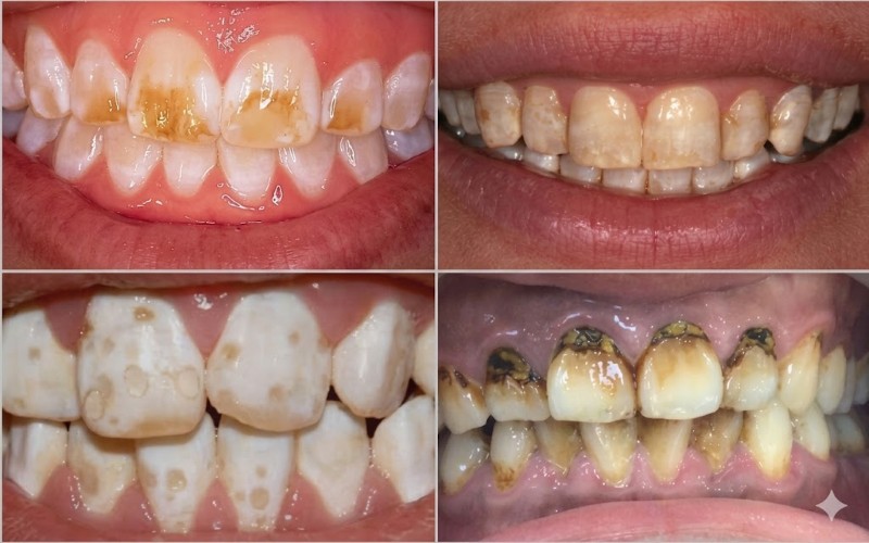 Thiểu sản men răng: Nguyên nhân, dấu hiệu và cách điều trị 2 Thiểu sản men răng có thể thấy được từ bề mặt răng