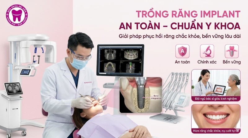 Trồng răng Implant có nguy hiểm không? Cách tránh biến chứng 9 Nha khoa Sài Gòn Phong Phú - Đơn vị cung cấp dịch vụ giải pháp trồng răng Implant tại Bình chánh