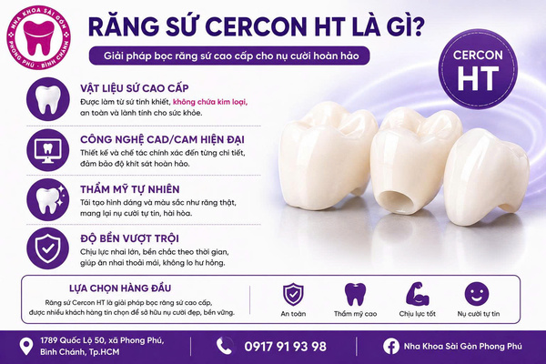 Bọc răng sứ Cercon HT là gì? Bọc sứ Cercon HT giá bao nhiêu? 1 Răng sứ Cercon HT là gì?